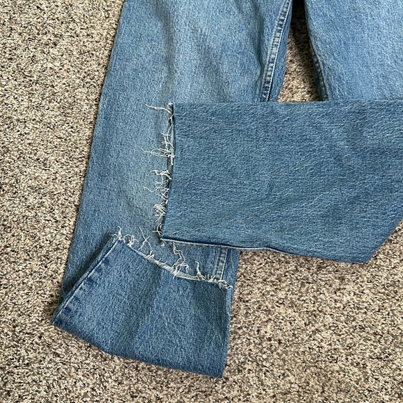 Abercrombie and fitch the 90s straight ultra high rise curve love blue jeans S 2 - Picture 5 of 10